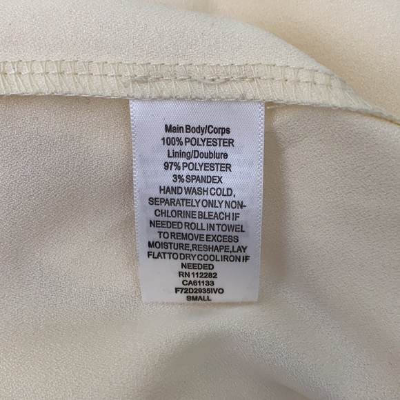 Adelyn Rae cream ivory black crochet lace halter off the shoulder tulip dress - Picture 10 of 10